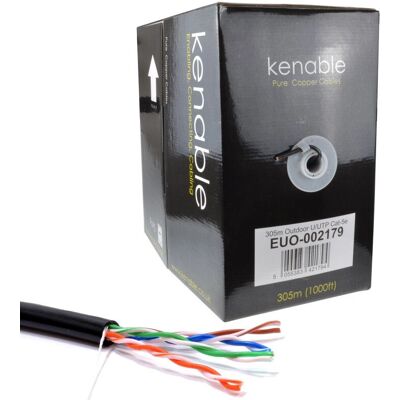 kenable - 002179 - Black - 305m - Network Cable kenable - 002179 - Black - 305m - Network Cable
