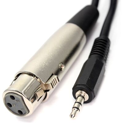 kenable - 004037 - 6m - XLR-F 3pin vers 3,5mm Stereo - Audio Cable - Publicité kenable - 004037 - 6m - XLR-F 3pin vers 3,5mm Stereo - Audio Cable - Publicité