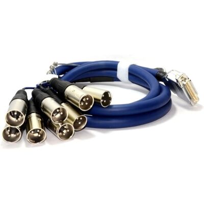 kenable - D-Sub 25 broches vers 8 XLR 3 broches - 2m - Câble audio - Publicité kenable - D-Sub 25 broches vers 8 XLR 3 broches - 2m - Câble audio - Publicité