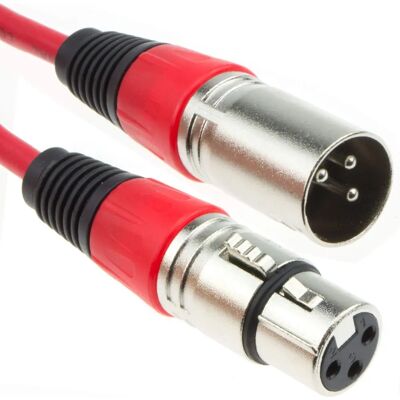 Kenable Câble microphone XLR - Rouge - 10m - Câble - Publicité Kenable Câble microphone XLR - Rouge - 10m - Câble - Publicité