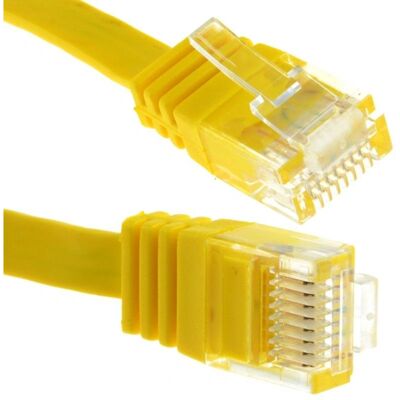kenable - 009347 - Yellow - Flat Cat6 - Network Cable kenable - 009347 - Yellow - Flat Cat6 - Network Cable