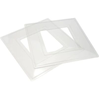 Kenable - Switch Plate - Transparent - Clear - Light Switch Surround Kenable - Switch Plate - Transparent - Clear - Light Switch Surround