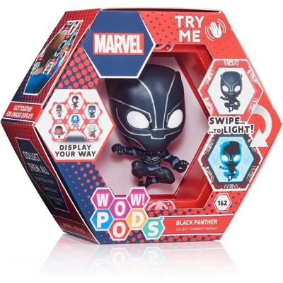Figura de Acción Wow! Stuff Black Panther LED - Colección Marvel Figura de Acción Wow! Stuff Black Panther LED - Colección Marvel