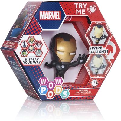 Figurine d'action Marvel Iron Man Dorée Métallique LED - Collection & Connexion - Publicité Figurine d'action Marvel Iron Man Dorée Métallique LED - Collection & Connexion - Publicité