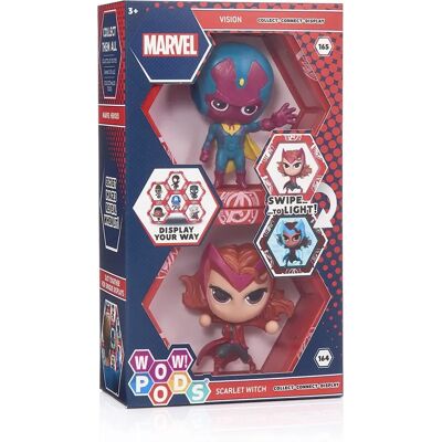 Wow Stuff - Ensemble de Figurines LED Marvel Vision + Scarlet - Publicité Wow Stuff - Ensemble de Figurines LED Marvel Vision + Scarlet - Publicité