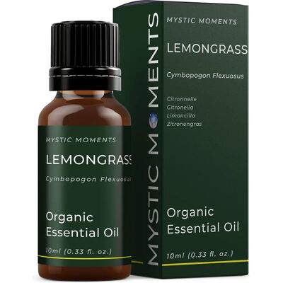 Mystic Moments - Citronnelle Organic Essential Oil - 10ml - Publicité Mystic Moments - Citronnelle Organic Essential Oil - 10ml - Publicité