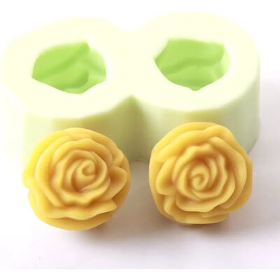 World Of Moulds - Double Rose - Silicone - Moule à savon - Publicité World Of Moulds - Double Rose - Silicone - Moule à savon - Publicité