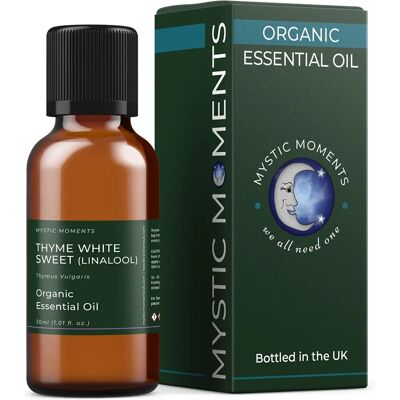 Mystic Moments - Thyme White Sweet Organic Essential Oil - 30ml - Essential Oil Mystic Moments - Thyme White Sweet Organic Essential Oil - 30ml - Essential Oil