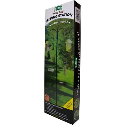 Supa Wild Bird Feeding Station - Water & Mesh Dish, 3 Arms Supa Wild Bird Feeding Station - Water & Mesh Dish, 3 Arms
