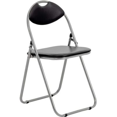Harbour Housewares Black Padded Folding Desk Chair - Home Office, Events Harbour Housewares Black Padded Folding Desk Chair - Home Office, Events