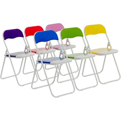 Harbour Housewares Bleu Vert Rose Violet Rouge Jaune - Chaise de Bureau - Publicité Harbour Housewares Bleu Vert Rose Violet Rouge Jaune - Chaise de Bureau - Publicité
