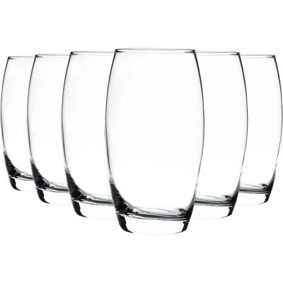 Argon Tableware Tondo Water / Juice Hiball Glasses - Gift Box Of 6 Glasses - 510ml (18oz) Transparent Argon Tableware Tondo Water / Juice Hiball Glasses - Gift Box Of 6 Glasses - 510ml (18oz) Transparent