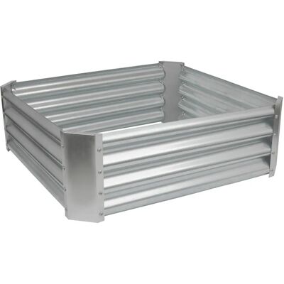Harbour Housewares - 90cm x 90cm Square - galvanised steel - Silver - Raised Garden Bed Harbour Housewares - 90cm x 90cm Square - galvanised steel - Silver - Raised Garden Bed