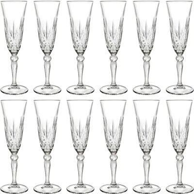 Rcr Crystal 160ml Melodia Champagne Flutes - Champagne Glasses Rcr Crystal 160ml Melodia Champagne Flutes - Champagne Glasses