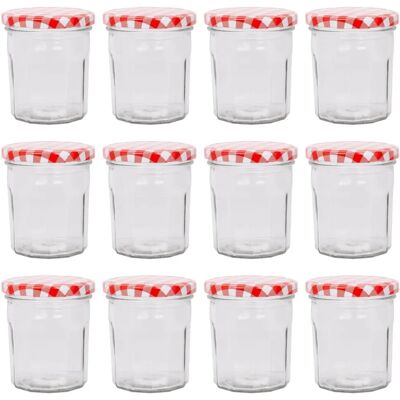Argon Jam Jars - 12x250ml - Glass with lids - Glassware Argon Jam Jars - 12x250ml - Glass with lids - Glassware