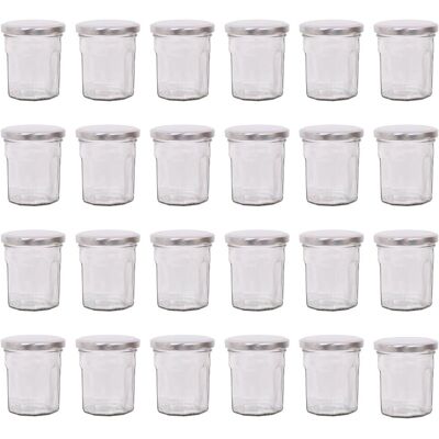 Argon - Jam Jar 150ml - 24-pack - Glass Silver Lid - Jam Jars Argon - Jam Jar 150ml - 24-pack - Glass Silver Lid - Jam Jars