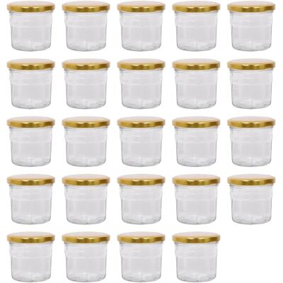 Argon - Pots De Confiture 130ml - 24x - Glass Jam Jars Argon - Pots De Confiture 130ml - 24x - Glass Jam Jars