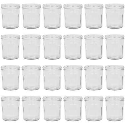 Argon - Jam Pots - 24x 250ml - Twist Lid Glass - Jam Jars Argon - Jam Pots - 24x 250ml - Twist Lid Glass - Jam Jars