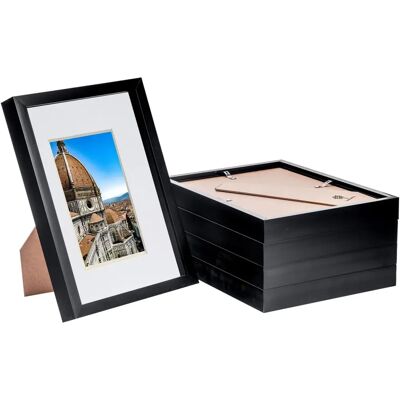 Nicola Spring 5x Black A4 3D Shadow Box Frames - Wall Decor Nicola Spring 5x Black A4 3D Shadow Box Frames - Wall Decor