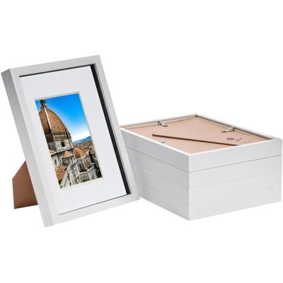 Nicola Spring 5x White A4 Shadow Box Frames Nicola Spring 5x White A4 Shadow Box Frames