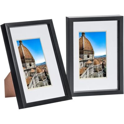 Nicola Spring - 2x Noir A4 - 8x12 - Photo Frame Nicola Spring - 2x Noir A4 - 8x12 - Photo Frame