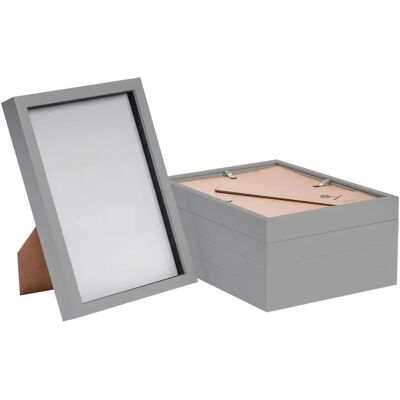 Nicola Spring 5x Grey A4 Acrylic 3D Box Photo Frame Deep Shadow Display - Photo Frame Nicola Spring 5x Grey A4 Acrylic 3D Box Photo Frame Deep Shadow Display - Photo Frame