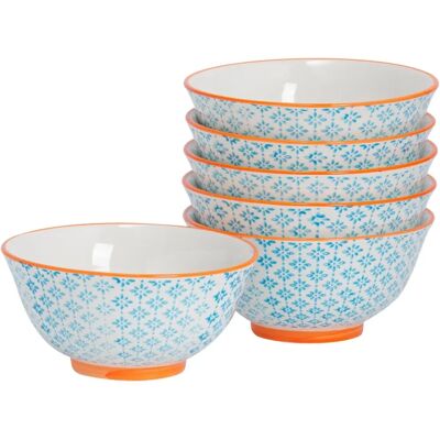 Nicola Spring - 16cm Stoneware Cereal Bowls - Light Blue Nicola Spring - 16cm Stoneware Cereal Bowls - Light Blue