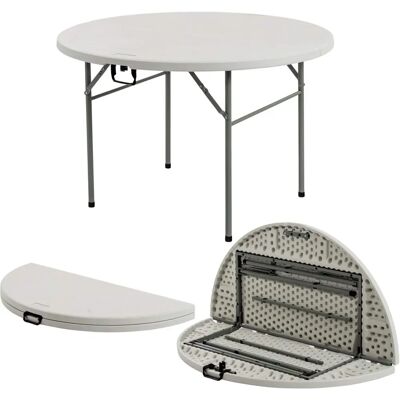 Harbour Housewares - ST-HH-FT106 - 120cm - White - Table - Publicité Harbour Housewares - ST-HH-FT106 - 120cm - White - Table - Publicité