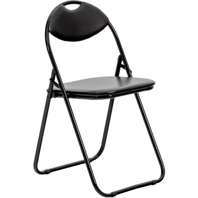 Harbour Housewares Black Foldable Desk Chair - Supportive & Stylish Harbour Housewares Black Foldable Desk Chair - Supportive & Stylish