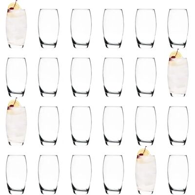 Argon Tableware Tondo Water / Juice Hiball Glasses - Party Pack Of 24 - 510ml Argon Tableware Tondo Water / Juice Hiball Glasses - Party Pack Of 24 - 510ml