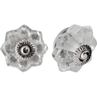 Nicola Spring - 12x Glass Cabinet Knobs Star - 4.5cm - Poignées de Verre - Publicité Nicola Spring - 12x Glass Cabinet Knobs Star - 4.5cm - Poignées de Verre - Publicité