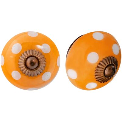 Nicola Spring - Bouton en céramique pour placard - Orange - cabinet knob - Publicité Nicola Spring - Bouton en céramique pour placard - Orange - cabinet knob - Publicité