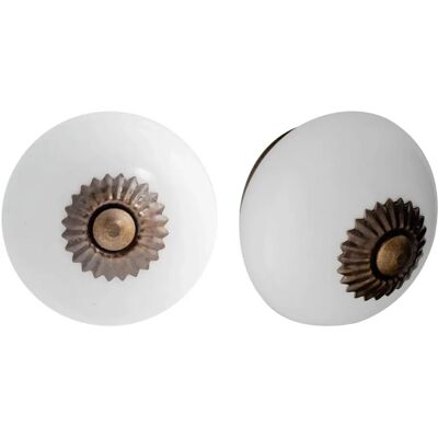 Bouton en céramique Nicola Spring - Blanc - Pack de 12 - Poignée d'armoire - Publicité Bouton en céramique Nicola Spring - Blanc - Pack de 12 - Poignée d'armoire - Publicité