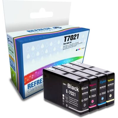 Refresh - T7021 - Full Set - Ink cartridge Refresh - T7021 - Full Set - Ink cartridge