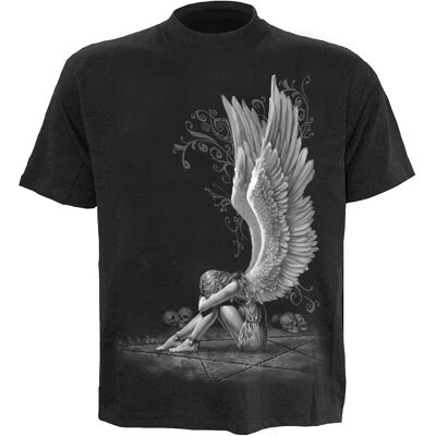 Spiral Direct Enslaved Angel T-Shirt - Gothic Black Short Sleeve Spiral Direct Enslaved Angel T-Shirt - Gothic Black Short Sleeve