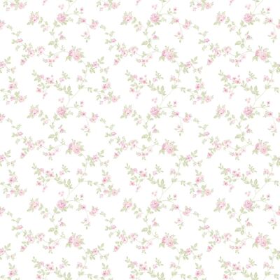 LUTECE Rosa/Verde Floral Delicado Papel Pintado TNT - Papel Pintado LUTECE Rosa/Verde Floral Delicado Papel Pintado TNT - Papel Pintado