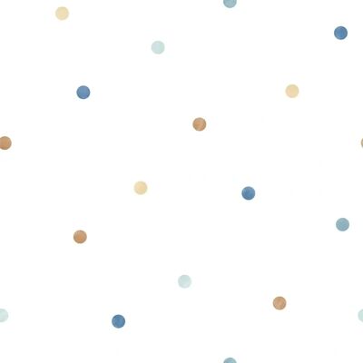 Galerie Blue/Beige Dots Wallpaper - Wallpaper Galerie Blue/Beige Dots Wallpaper - Wallpaper