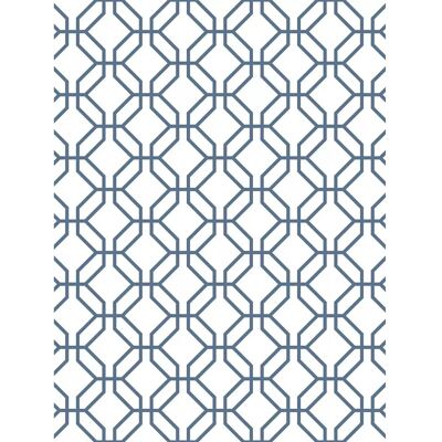 Galerie bijenraat behang blauw - Geometrisch octagonaal patroon Galerie bijenraat behang blauw - Geometrisch octagonaal patroon