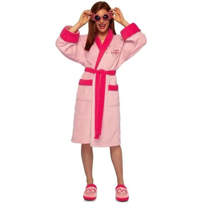 Harry Potter Luna Lovegood Pink Fleece Dressing Gown - Women Harry Potter Luna Lovegood Pink Fleece Dressing Gown - Women