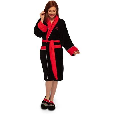 Groovy Friends Central Perk Bathrobe - Fleece, Black, One Size Groovy Friends Central Perk Bathrobe - Fleece, Black, One Size