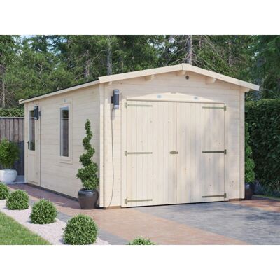 Dunster House - Deore - Log Cabin - 3m x 5.5m - Car Storage Shed Dunster House - Deore - Log Cabin - 3m x 5.5m - Car Storage Shed