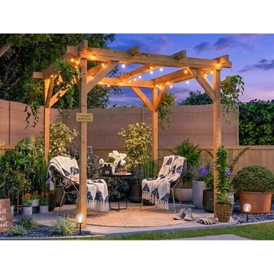 Dunster House Wooden Pergola Utopia - Garden Structure Dunster House Wooden Pergola Utopia - Garden Structure