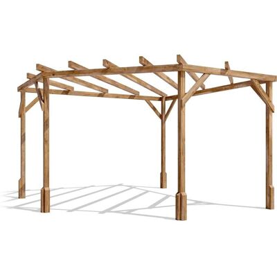 Dunster House Wooden Corner Pergola Kit - 3m x 3m - Diamond Utopia Dunster House Wooden Corner Pergola Kit - 3m x 3m - Diamond Utopia