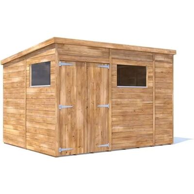 Dunster House Overlord - 3m x 2.4m - Pent Roof - Garden Shed Dunster House Overlord - 3m x 2.4m - Pent Roof - Garden Shed