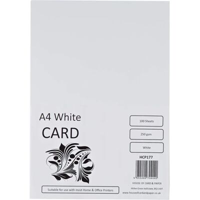 House of Card & Paper A4 250 gsm White - Paper House of Card & Paper A4 250 gsm White - Paper