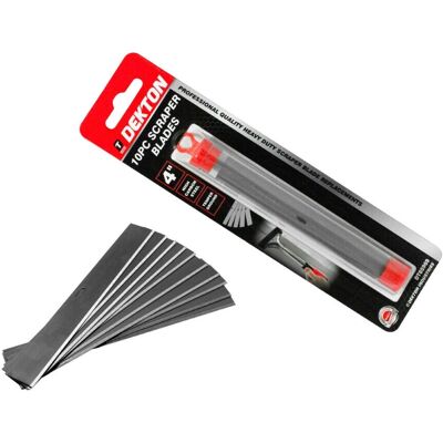 Dekton - 100mm 4in - Pack 10 - Razor Wall - Scraper Blades Dekton - 100mm 4in - Pack 10 - Razor Wall - Scraper Blades