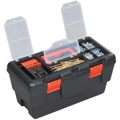 DEKTON - DT50132 - 19in Plastic Chest - Tray - Tool Box DEKTON - DT50132 - 19in Plastic Chest - Tray - Tool Box