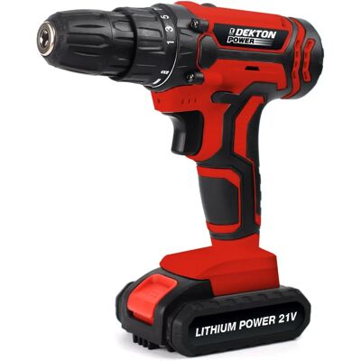 Dekton - 610025 - 21V - Keyless chuck - Cordless drill Dekton - 610025 - 21V - Keyless chuck - Cordless drill