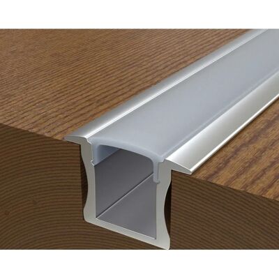 Simple Lighting 2m Recessed Aluminium LED Profile - LED Profile Simple Lighting 2m Recessed Aluminium LED Profile - LED Profile