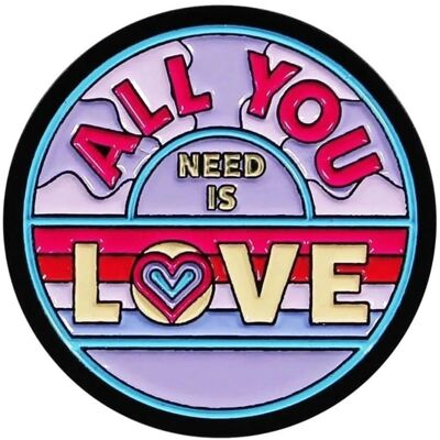 The Beatles Purple All You Need Is Love Pin Badge The Beatles Purple All You Need Is Love Pin Badge